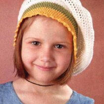 Берет с разноцветной планкой Берет с разноцветной планкой